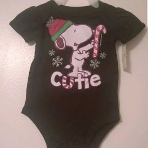 Snoopy Cutie Christmas Winter Baby Creeper 1-Piece